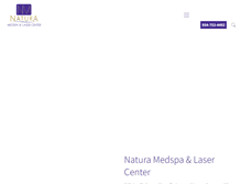 Tablet Screenshot of naturamedspa.com